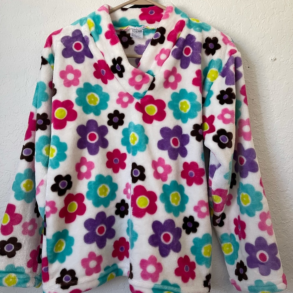 Flowers pajama set winter